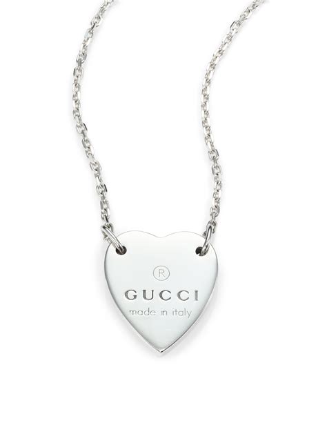 gucci 459358 gg necklace|gucci love heart necklace.